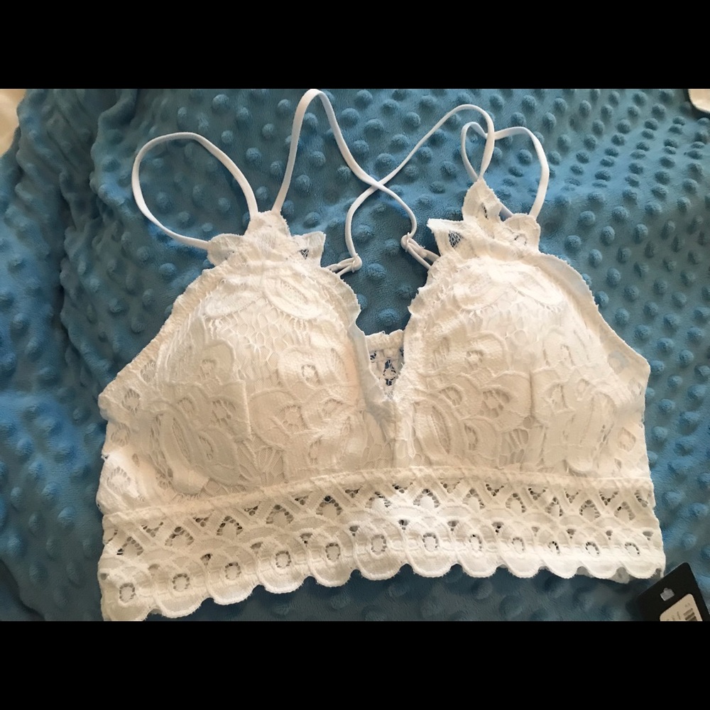 Silvericing white bralette size L